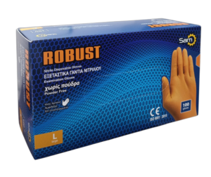 ΓΑΝΤΙΑ ΝΙΤΡΙΛΙΟΥ ΠΟΡΤΟΚΑΛΙ L 100 ΤΜΧ ROBUST