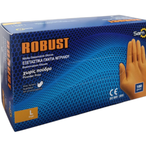 ΓΑΝΤΙΑ ΝΙΤΡΙΛΙΟΥ ΠΟΡΤΟΚΑΛΙ L 100 ΤΜΧ ROBUST